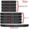 QDJ1  Car Threshold Strip Carbon Fiber Sticker Car Door Sill Protector Accessories For Toyota Rav4 Yaris Prius Avensis Corolla Camry