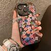 F-flowers Phone Case For iPhone 17,16,15,14,13,12,11 Plus,Pro Max,XS,Colorful Silver Black Cover