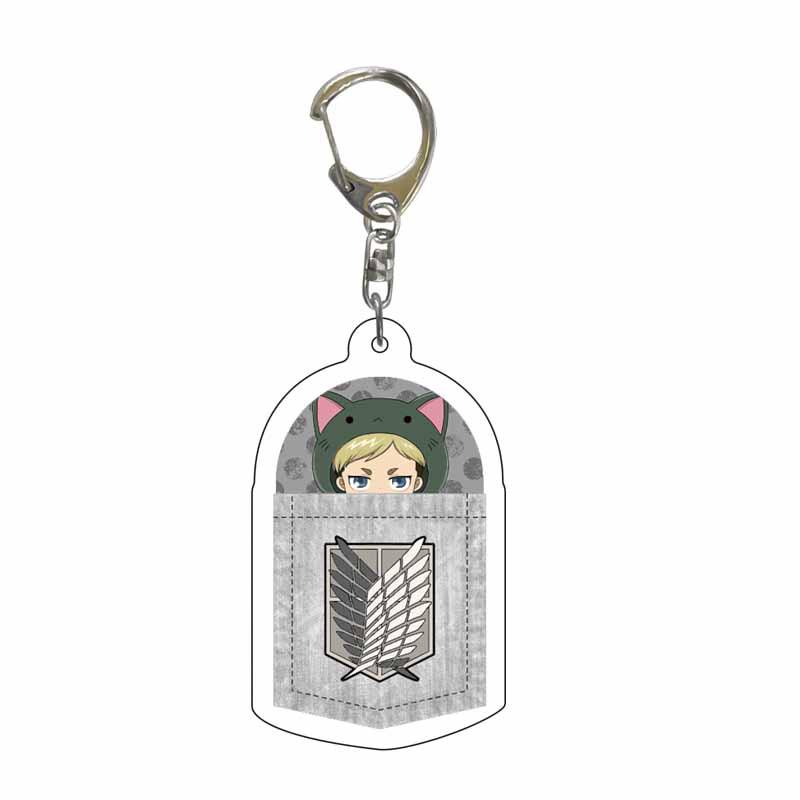 Attack On Titan Anime Acrylic Keychain Pendant - Creative Jewelry Gift