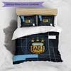 Set Biancheria da Letto Stampata Calcio Argentina 3 Pezzi Copriletto Traspirante Accogliente come Regalo per Inaugurazione Casa o Festa