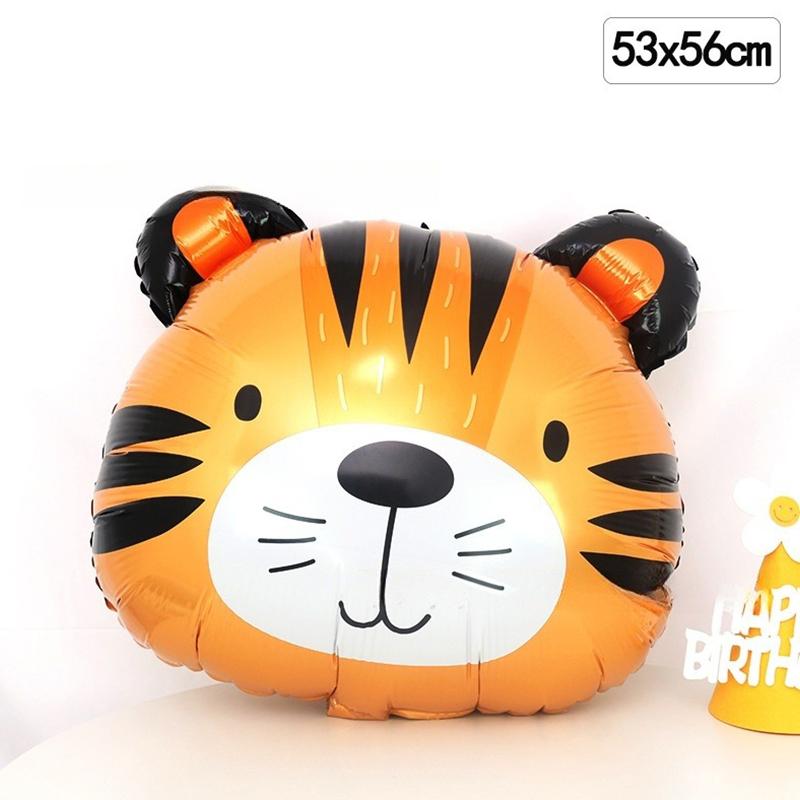 Cartoon Animal Head Balloons Aluminum Foil Helium Balloons Party Decoration Balloons A Variety Of Animal Styles To Choose From
