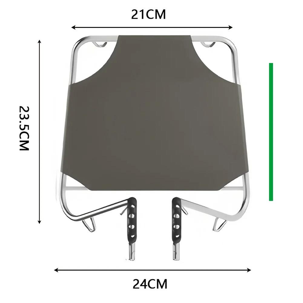 Folding Free Assembly Bike Basket Metal Bike Basket Front Rack Carrier Panniers Bag Luggage Shelf Bracket Trunk for Road / Seat
