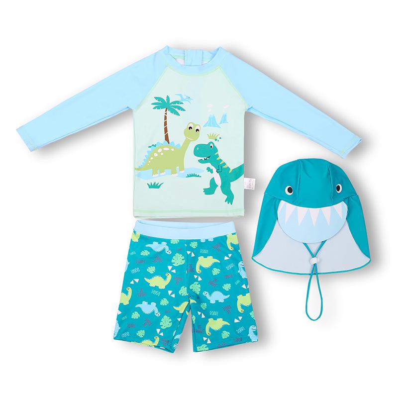

Boys Toddler and Big Kid Swim Trunks Set - Cute and Fashionable Split Swimsuit Size 140 (Height: 130cm, Weight: up to 27.5kg)