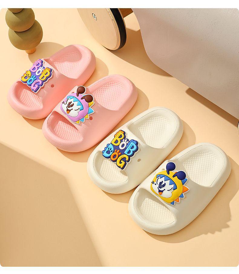 Babudou Kids' Cartoon Flip-Flops: 2026 Summer Non-slip Sandals for Boys & Girls