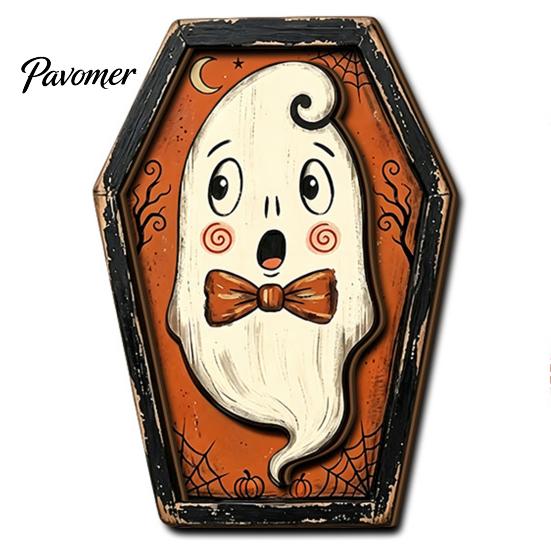 Verweerd Houten Wanddecoratie Vintage Halloween Houten Decoratie, Kistvormige Tafelblad Ornamenten, Vrijstaande & Seizoensgebonden Feestdecoraties Hangend Ornament