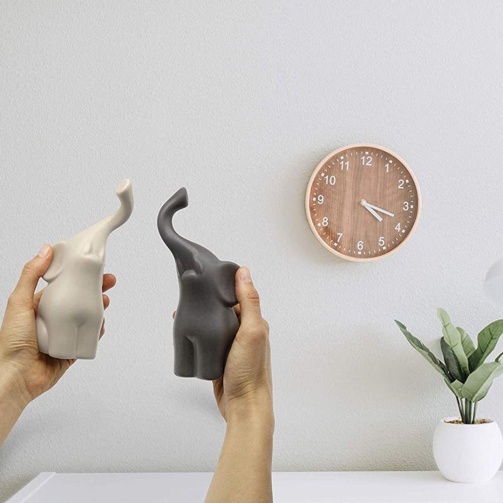2 Sets of Animal Elephant Sculpture Ceramic Couple Elephant Couple Ornament   Girlfriend Gift