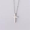 Religious Fashion Female Cross Necklace For Women Gold Silver Color Stainless Steel Small Cross Pendant Jewelry Gift