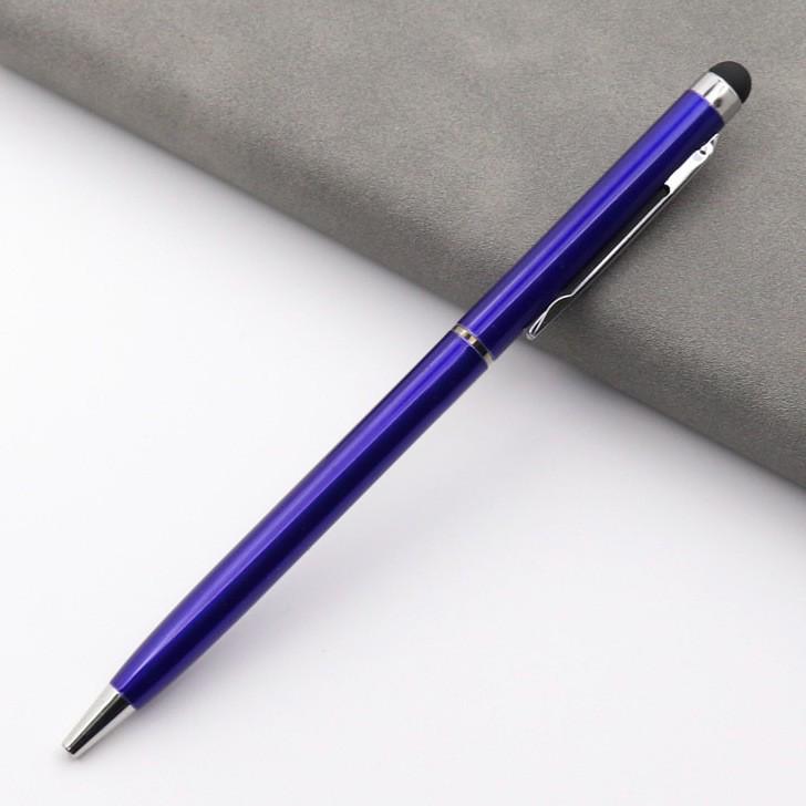 Multi-Color Metal Ballpoint Pen - Capacitive Touchscreen Stylus, Medium Oil, Custom Logo Option, Perfect for Gifts