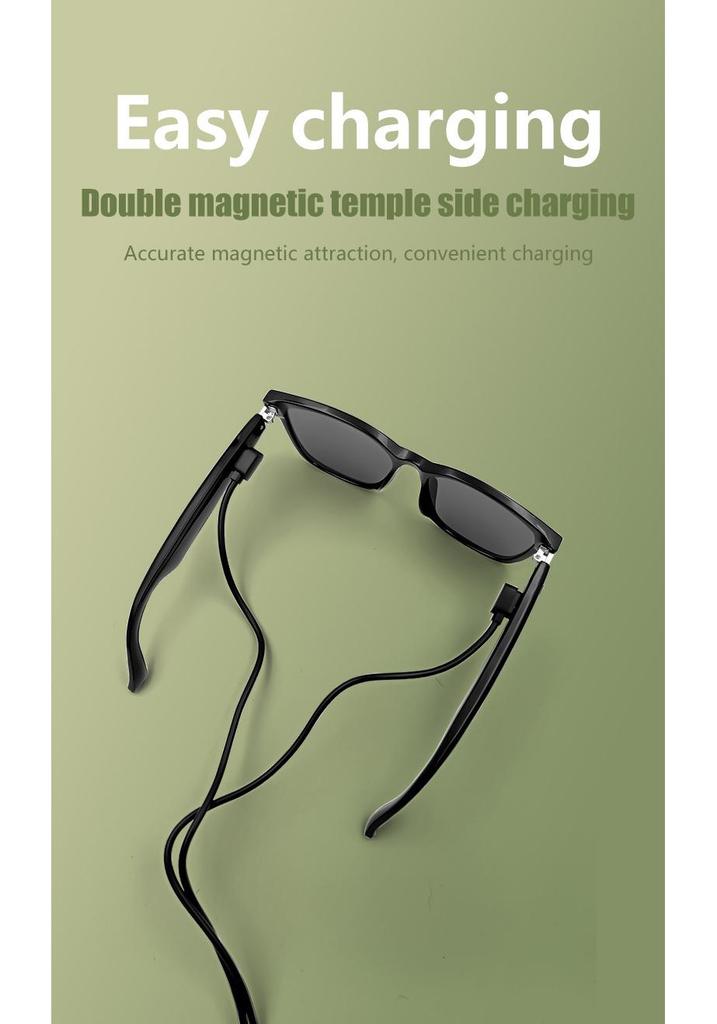 Bluetooth Smart Sunglasses with Music, Calls, Navigation, UV400 Protection, and Polarized Replaceable Lenses