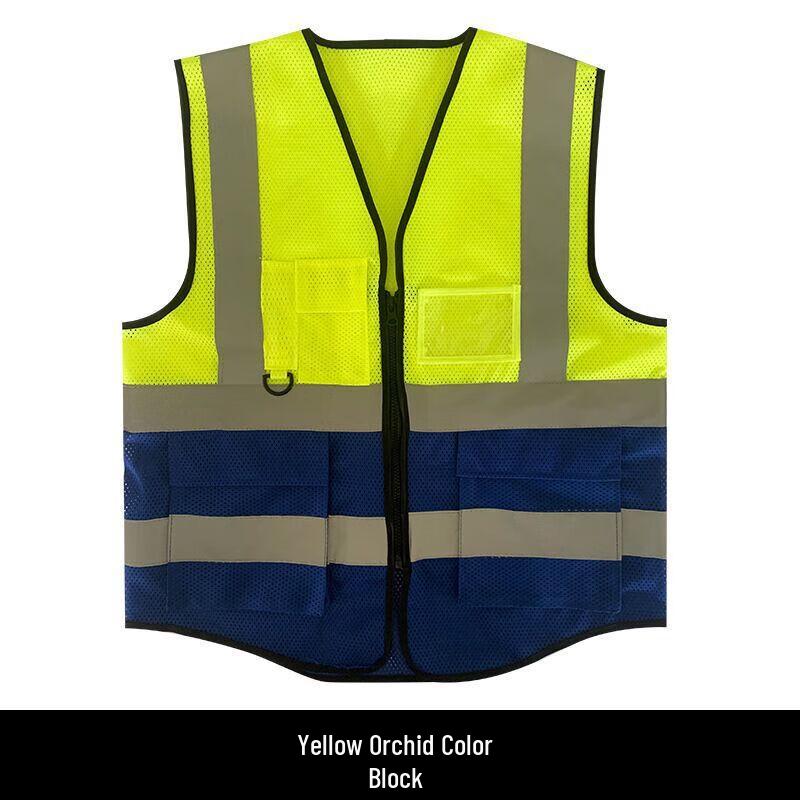 OLOMM Multi-pocket Reflective Safety Vest One Size