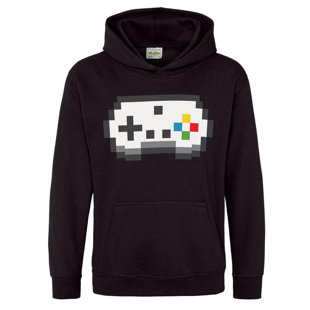 AWD Childrens/Kids Retro Gaming Controller Drawstring Hoodie