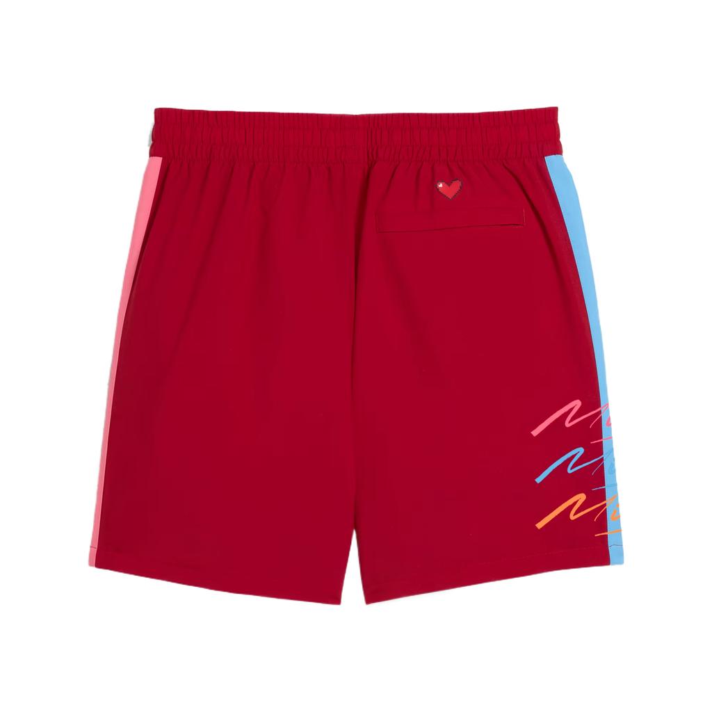 Puma Scuderia Ferrari Miami Fashion Trend Comfortable Casual Shorts Men Shorts Deep-Crimson 633407-02