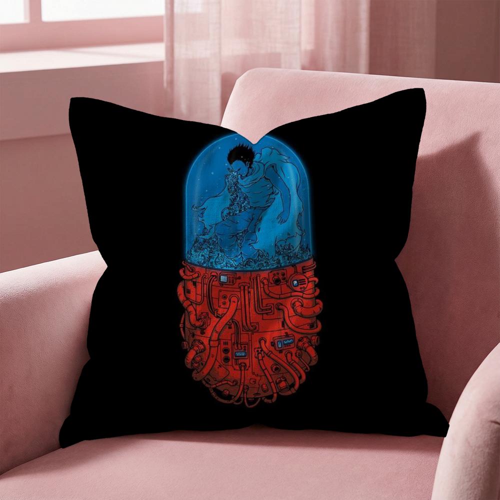 A-Akira ANIME Cushion Cover Multi-Scene Pillow Cover for Home & Car - Reversible, Soft & Durable for Daily Use