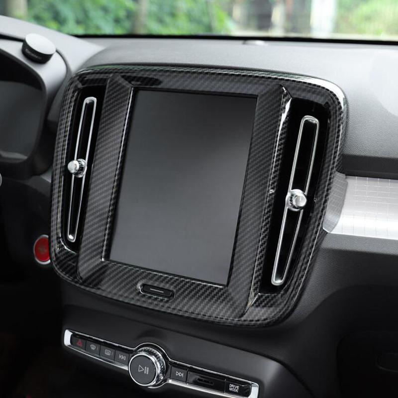 For VOLVO XC40 2018      ABS Plastic Car Navigation Frame Strip Cover Decoration Outlet Vent Accessories