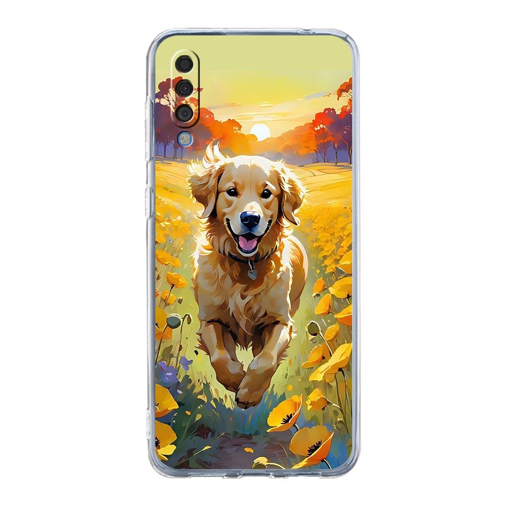 Phone Case For Samsung A56 A36 A26 A16 A14 A12 A22 A32 5G A34 A42 A52 A54 A50 A70 A72 A40 A20E A20S A04S A06 Cover Dog Paw