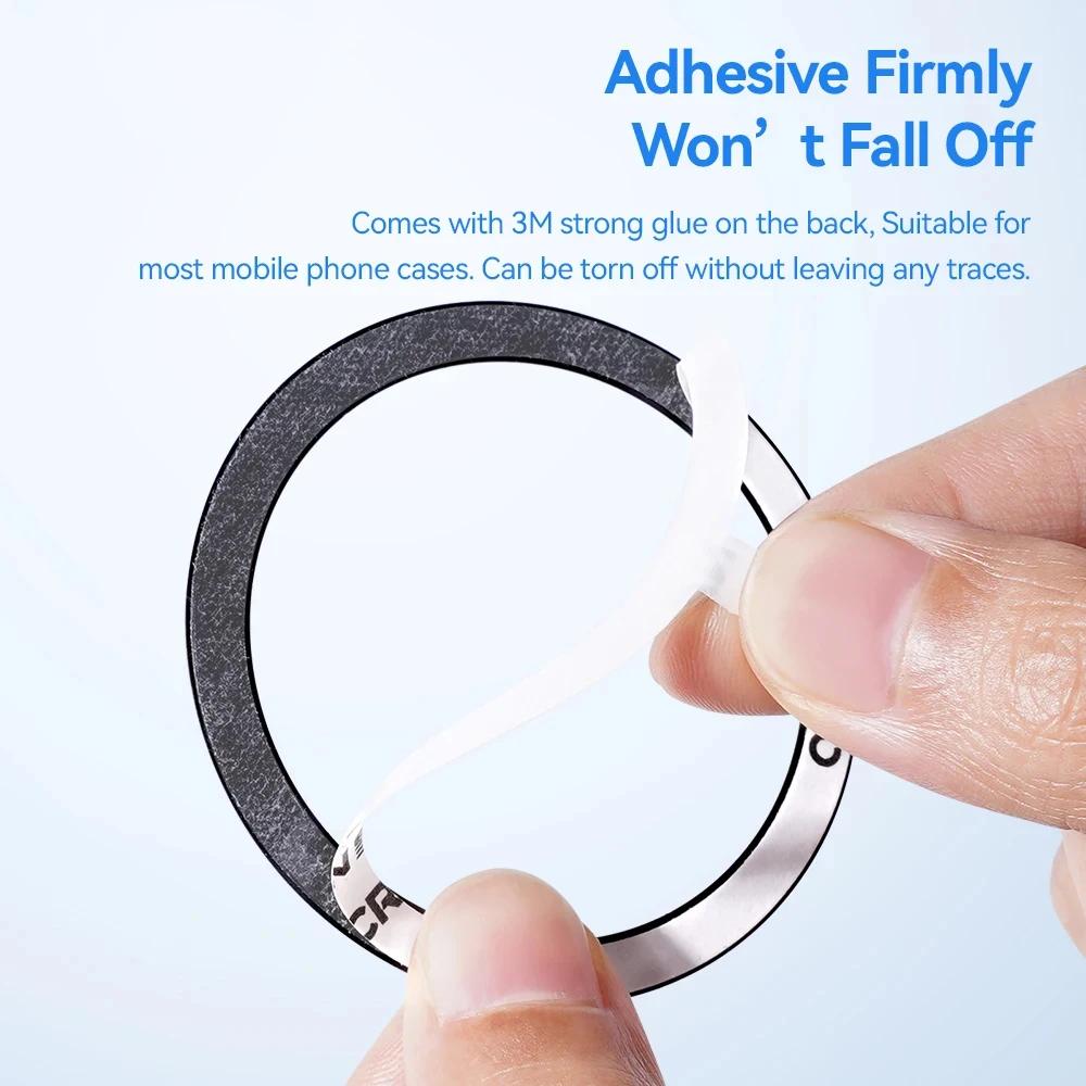 5PCS Magnetic Metal Ring for iPhone 16 15 14 13 12 Pro Max Plus for MagSafe Magnet for Samsung Xiaomi Wireless Charging Plate