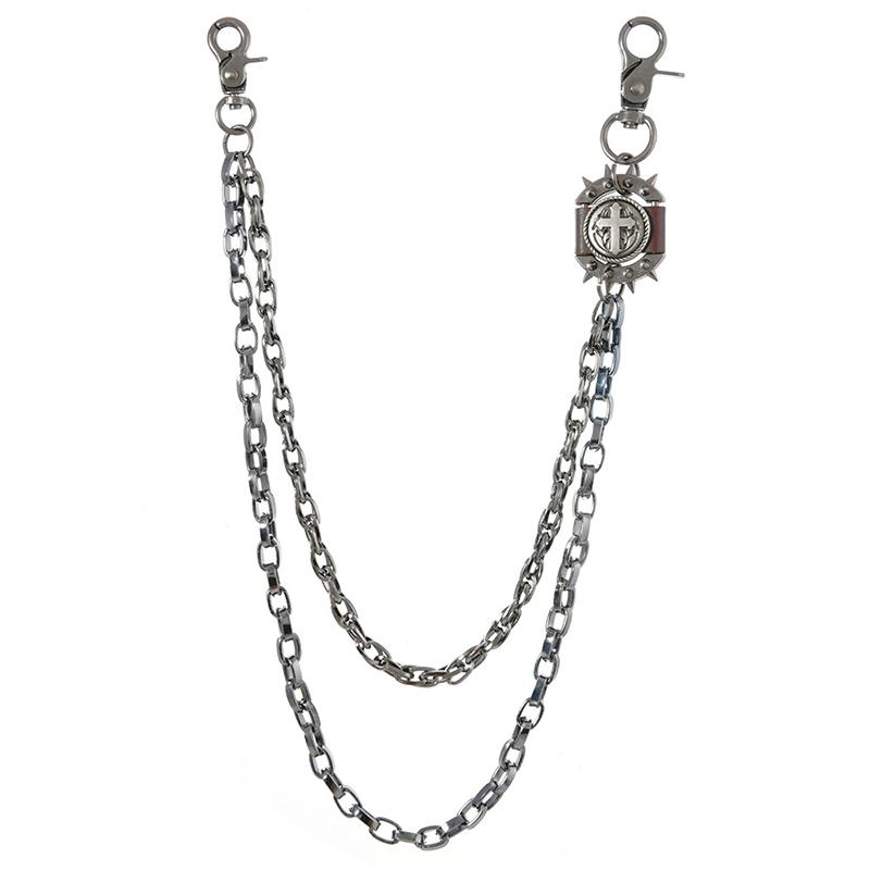 

Punk Waist Chains Rock Hip Hop Spiked Pant Trouser Chain Pendant Retro Cool Metal Belts Apparel Handbag Decoration