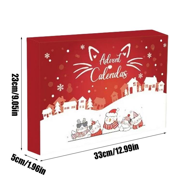 Advent Calendar Cat Toys Teaser Toys For Cats 24 Days Christmas Countdown Calendar Funny Teaser Toy For Indoor Cats