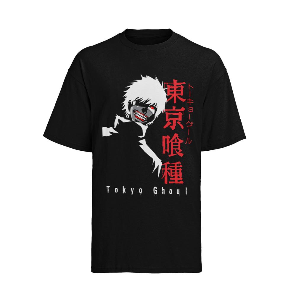 

tokyo ghoul Ken Kaneki Anime Cosplay Horror Herren Shirt Baumwolle 4XL