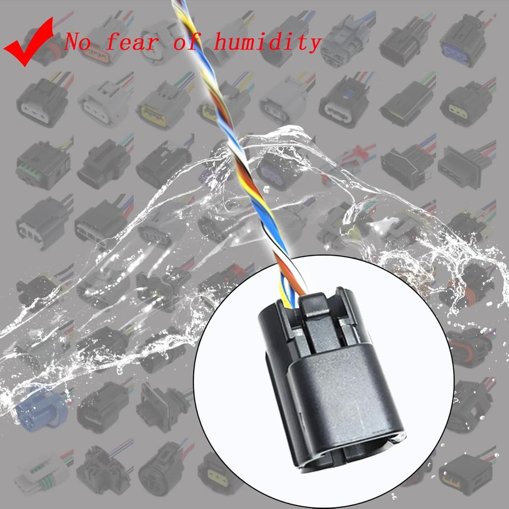 Oxygen Sensor O2 Connector 4 Wiring Harness Pigtail Plug Replacement for Nissan Micra March Note E11 Tiida Qashqai NV200 05-14