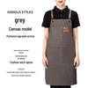 Thickened Canvas Waist Apron with Printed Logo for Coffee and Nail Salon Workwear