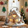 Christmas Theme Tabletop Ornaments Winter Ornaments, Double-sided Acrylic Snowman/Santa Claus/Reindeer/Cottage Table Seasonal Home Decorations