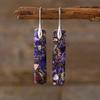 Luxury New High Quality Bohemian Natural Stone Geometric Earrings Earrings Light Luxury Xiyin, Popular Jewelry
