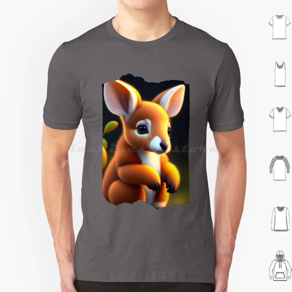 Cute Animals  Animal  Animals  Legendary Animals  Cute Kango T Shirt 6xl Cotton Cool Tee Animals Cute Animal Legendary Kango