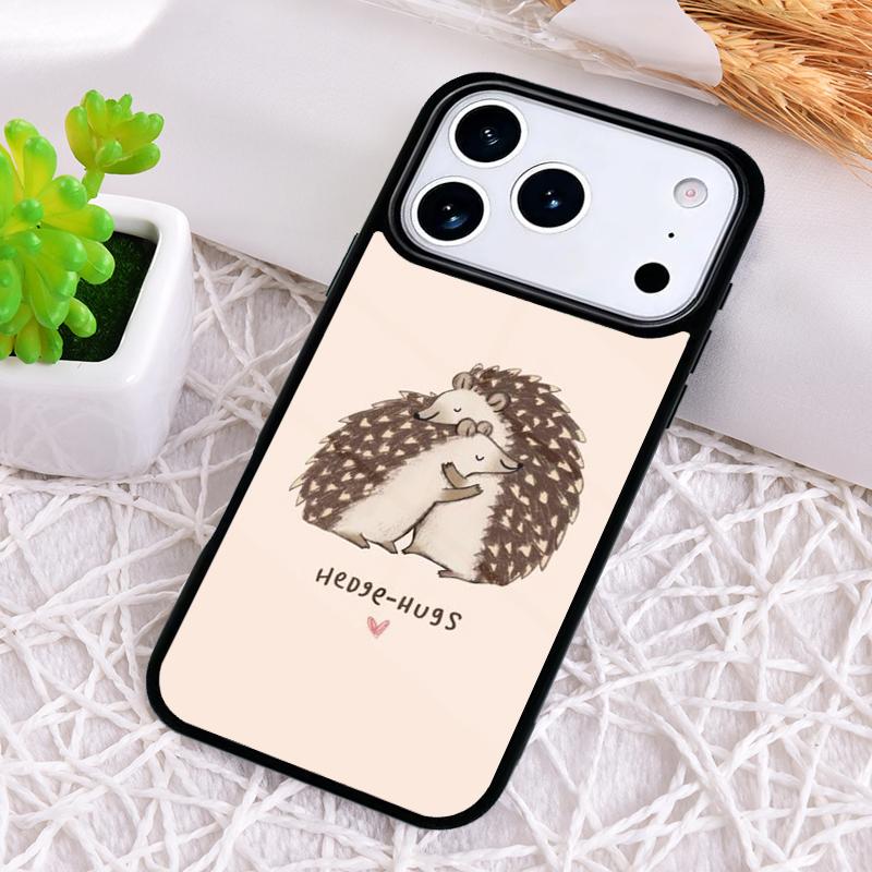 Igel Weiche Handyhülle für iPhone 17 Air 16 15 11 12 14 13 Pro Max Stoßfeste Hülle