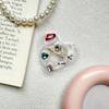 Mobile Phone Airbag Bracket Love Handmade Epoxy Love Rhinestone Gem Style Luxury Back Sticker Retractable Women'S Model
