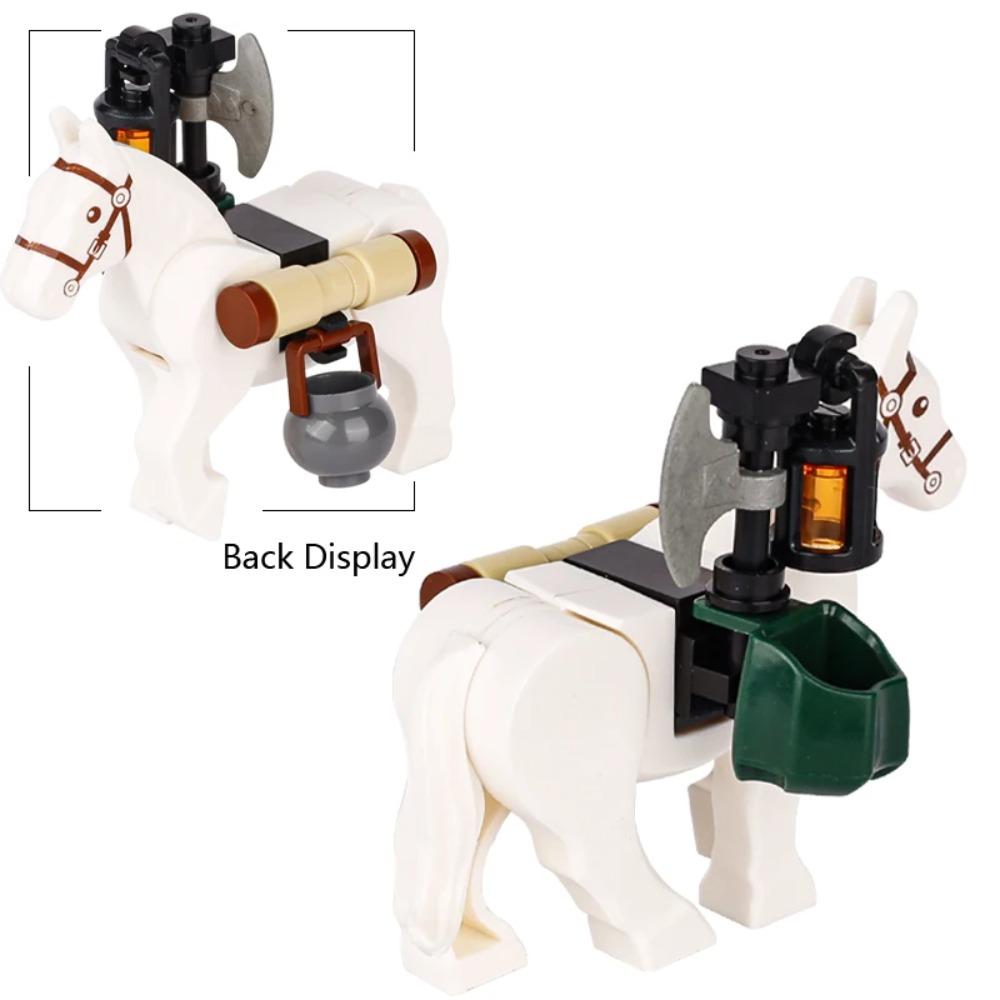 MOC Notice Board Building Blocks Bee Farm Fountain Bonfire Stove Medieval Town Street View Water Wall Bridge Road Sign Brick Toy