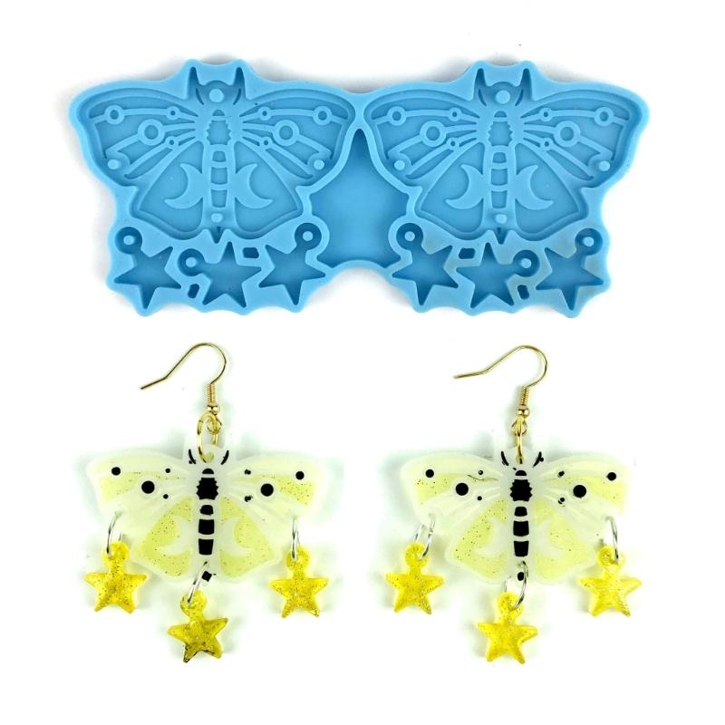 Silikon Ohrringformen Anhänger Epoxidharzform Epoxidharzformen DIY Schmuckherstellung Formen für Schmuckdekorationen