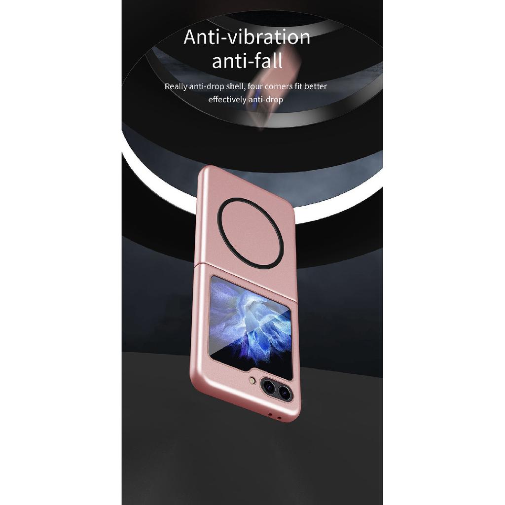 Suitable for Samsung Galaxy Z Flip8 phone case, magnetic skin-feel, foldable screen, full protection, anti-drop cover
