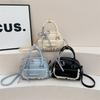 New small bag women's summer new fashion niche design messenger bag portable bowling bag