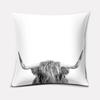 Home Decor Scottish Highland Cow Pattern Super Soft Pillowcase Sofa Cushion Decorative Pillow 45X45Cm