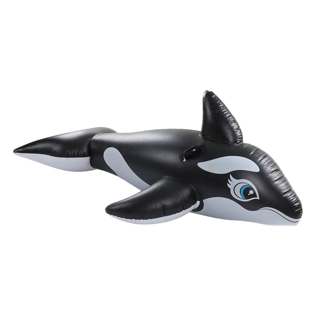 Big Whale Float PVC Quick Inflate Ergonomic Whale Inflatable Pool Float for Men Women