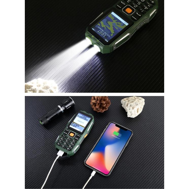 Unlocked Shockproof Senior Phone Big Battery Powerbank Large Key Durable 3 Sims Loud Voice Speed Dial Strong Torch For Elderly
