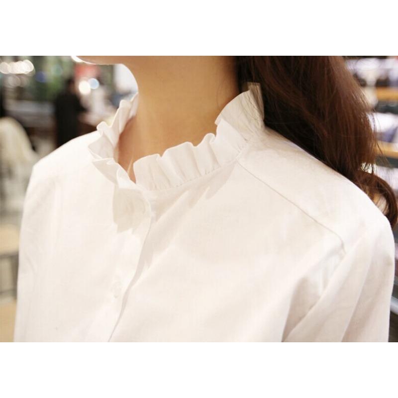 Korean Style Spring Autumn Long Sleeve Slim Fit Women Casual Shirt