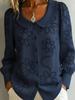 Trendy Linen Button-Down Shirt for Women - Short Sleeve Loose V-Neck Summer