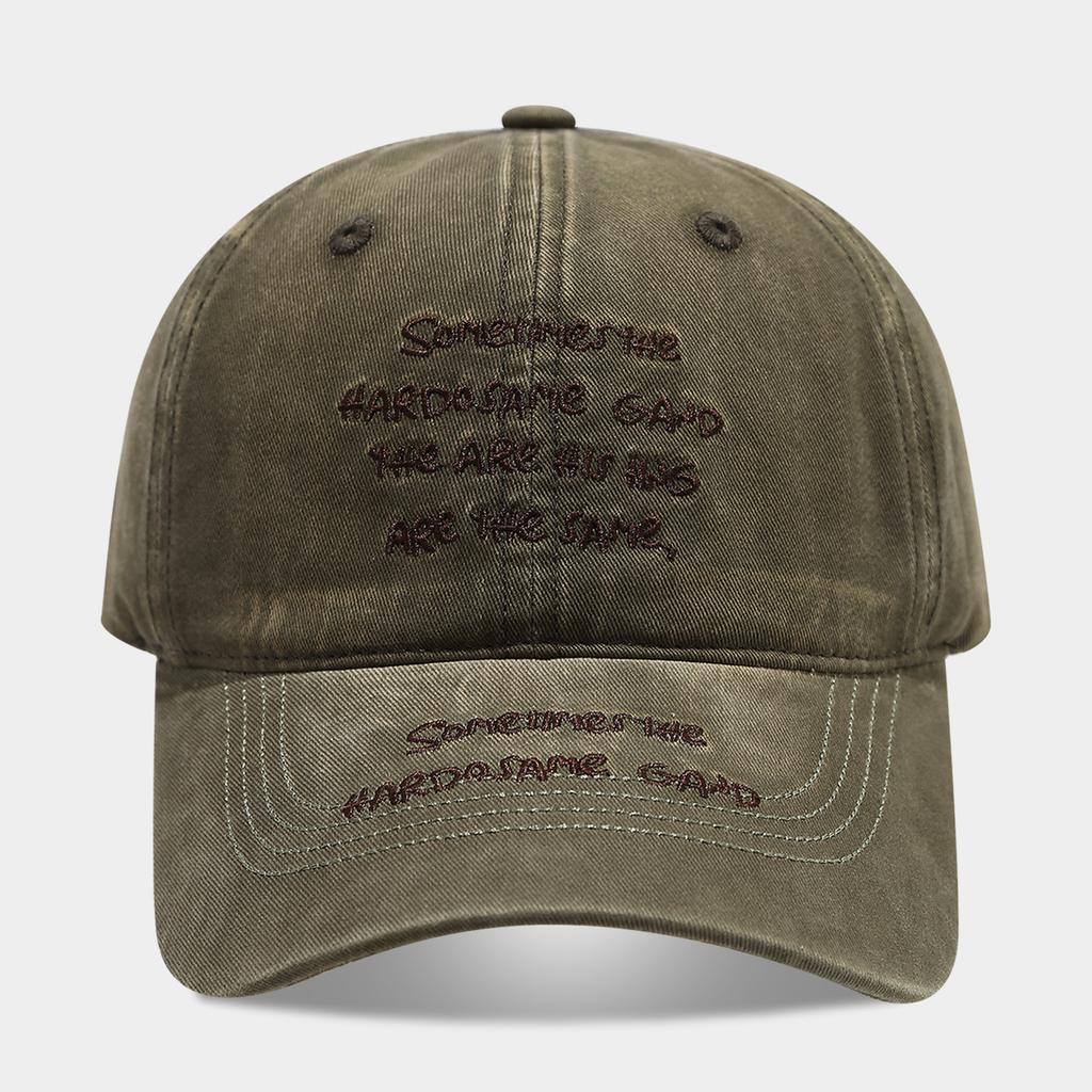 European and American Fashion Letter Embroidery Soft Top Baseball Cap Men and Women Outdoor Street Trend Versatile Leisure Sports Sun Hat
