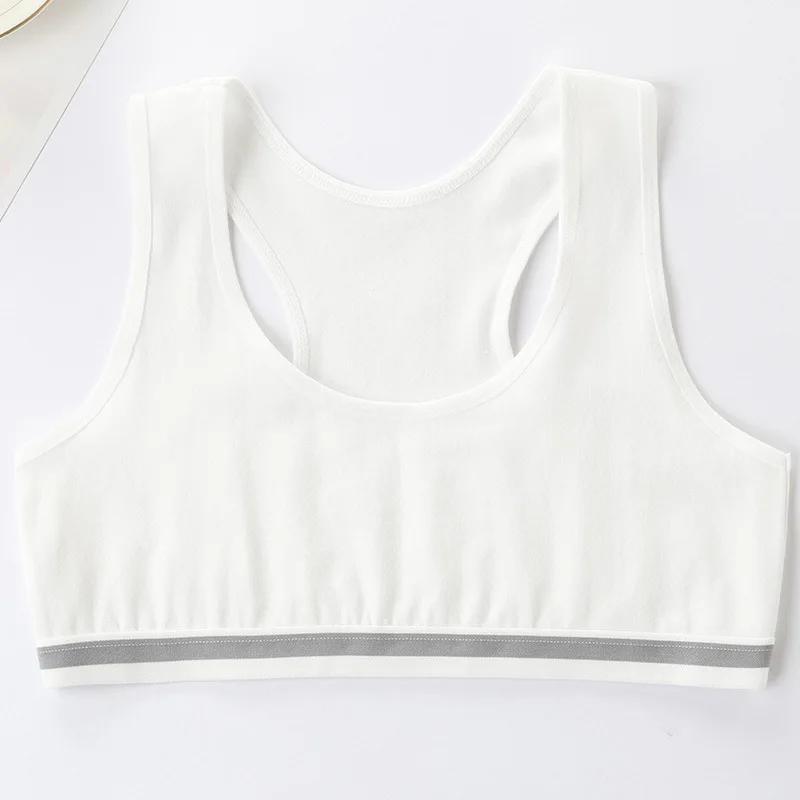 Girls Sports Bra Underwear Wireless Teenager Girls Sport Bra Young Girls Training Bra 8-14Y