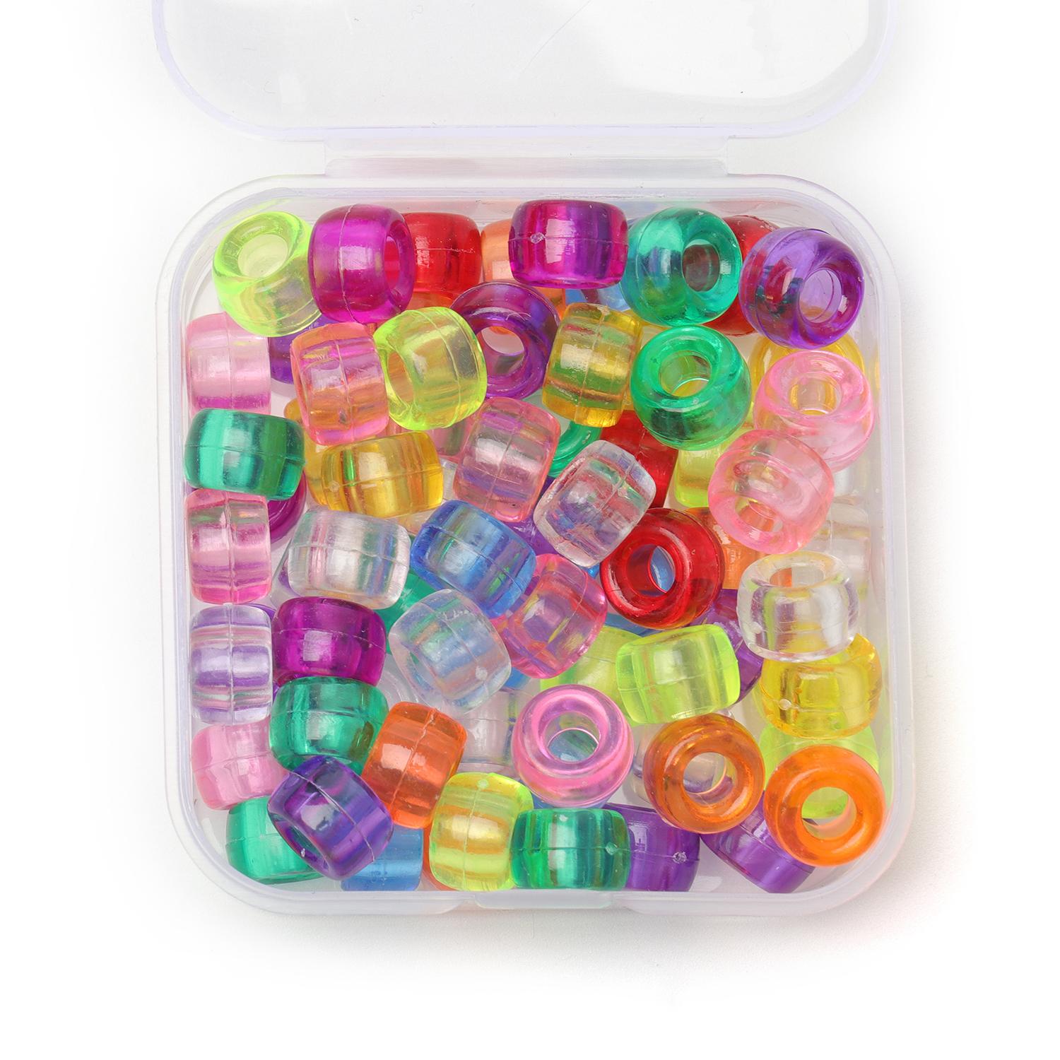 

80 шт./кор. 6x9 мм цветные бусины пони, объемные свободные бусины-разделители для изготовления ювелирных аксессуаров, ручная работа, сделай сам, ремесло 6mm*9mm