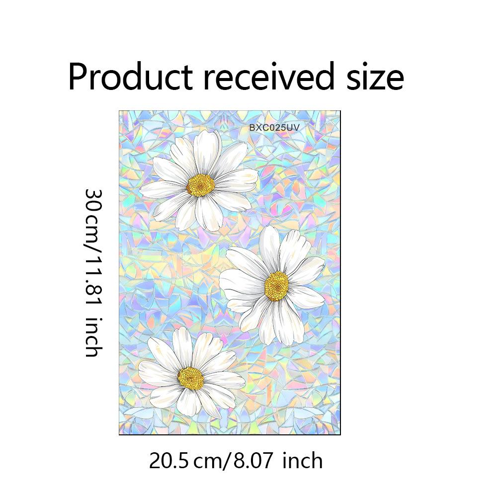 Painted Small Daisy Glass Doors and Windows Home Beautification and Decoration Anti-static Window Stickers