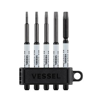 VESSEL Screw Removal Bit Hazucell Series Hazucell Hex Bit Set of 5 Opposite Width 2/2.5/3/4/5 X 100mm HZ5P-01