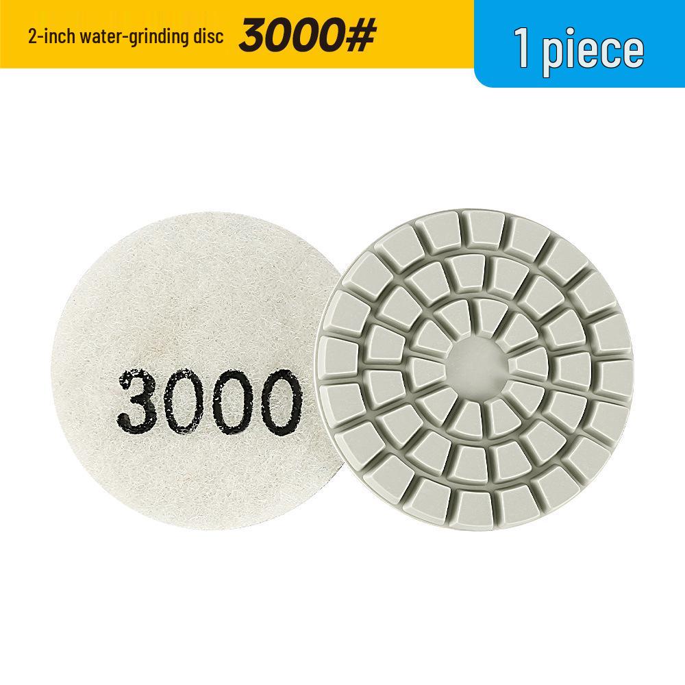 2" Angle Grinder Water Polishing Pad - Small Diamond Dry Polisher for Marble & Stone