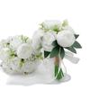 Elegant High-End Bridal Bouquet: Artificial Roses with Jute Rope – Perfect for Wedding Photos and Ceremonies
