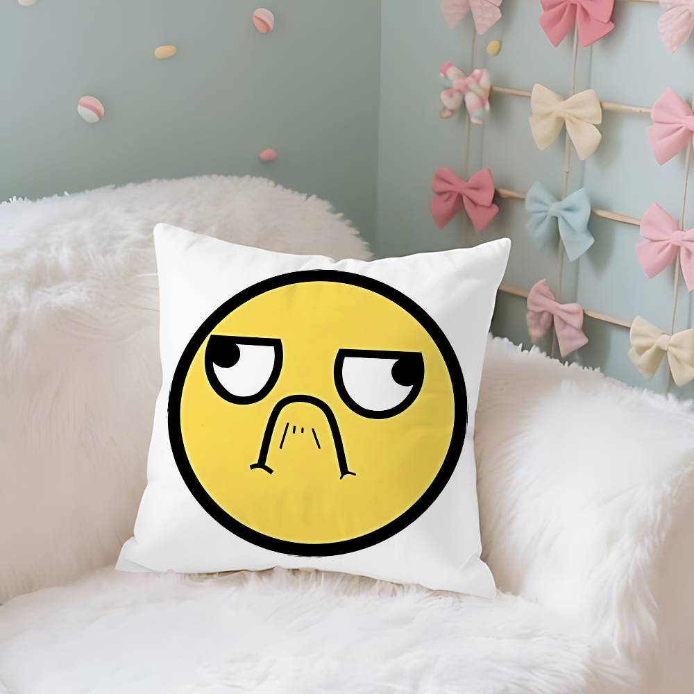 Funny EEpic Face Case Plush Fabric Soft Pillowcase Double Sided Print Cushion Cover Household Gifts