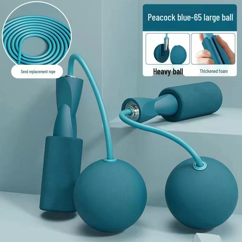 Weighted Cordless Jump Rope with Double Bearings for Indoor Training