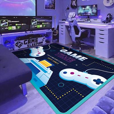 3D Gaming Themen Große Flächen Teppiche E-Sports Raum Dekoration Teppich Cartoon Gamepad Teppich Jungen Schlafzimmer Bettseite Deko Teppich
