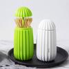 Porta Stuzzicadenti Automatico a Forma di Cactus Contenitore Scatola Porta Stuzzicadenti da Tavola per la Casa Dispenser